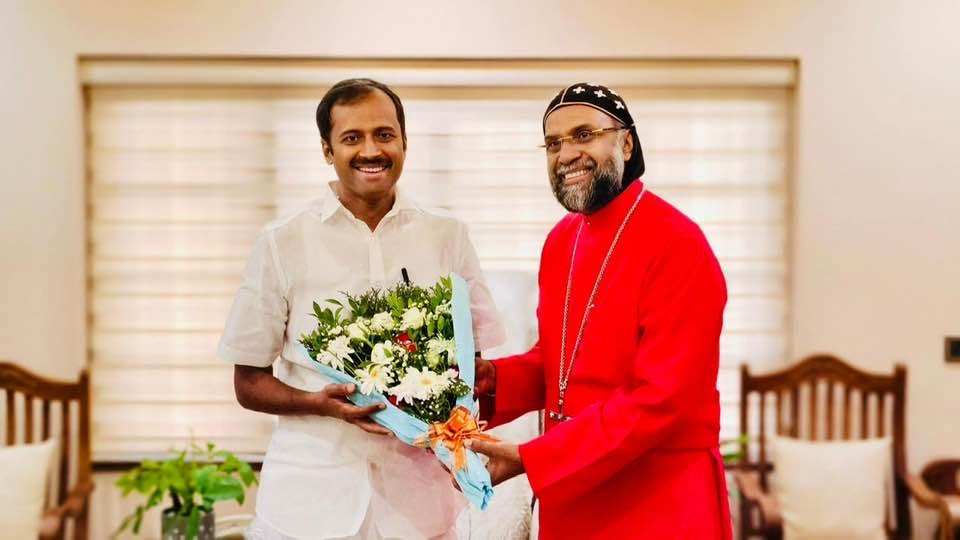 മന്ത്രി അനൂപ് ജേക്കബ് വെട്ടിക്കൽ സെമിനാരി സന്ദർശിച്ചു