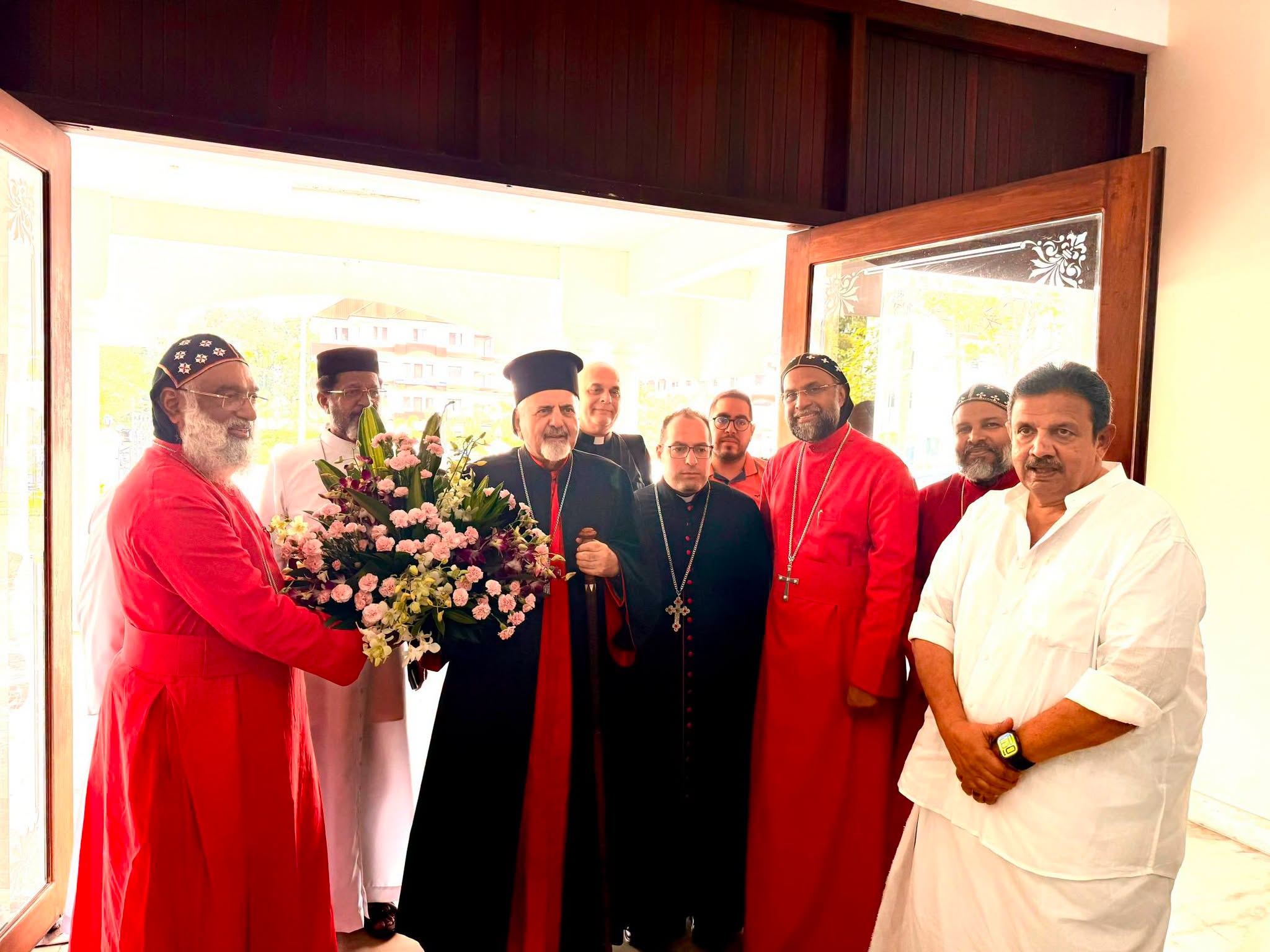സുറിയാനി കത്തോലിക്ക സഭയുടെ പാത്രിയർക്കീസ് മോർ ഇഗ്നേഷ്യസ് യൂസഫ് III യൗനാൻ ബാവ ശ്രേഷ്ഠ കാതോലിക്ക ബാവായെ സന്ദർശിച്ചു