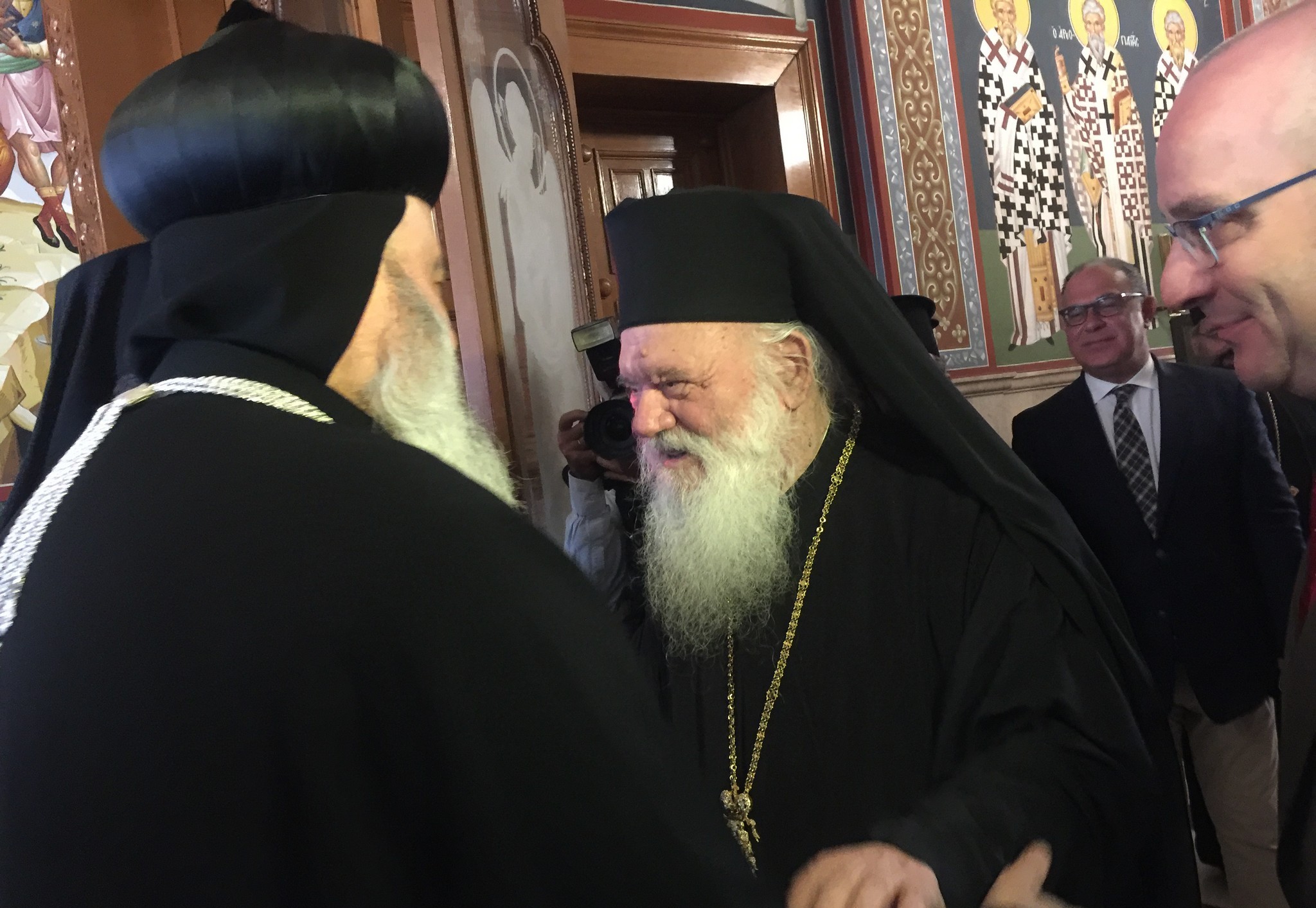 His Holiness Patriarch arrived to Greece on his first official visit to the Church of Greece.