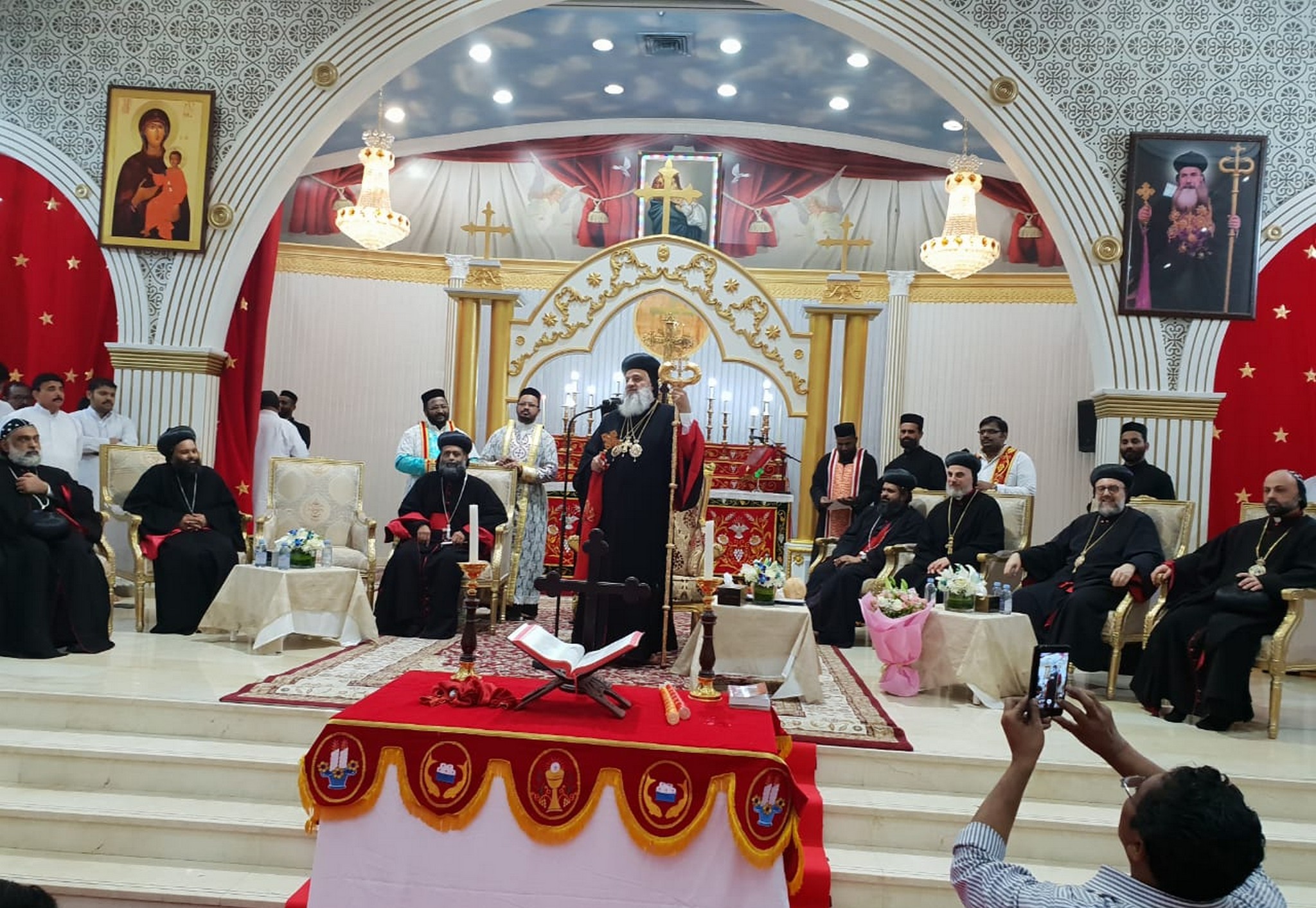 His Holiness Patriarch visited St. Mary Knanaya Church in Sharjah, U.A.E.