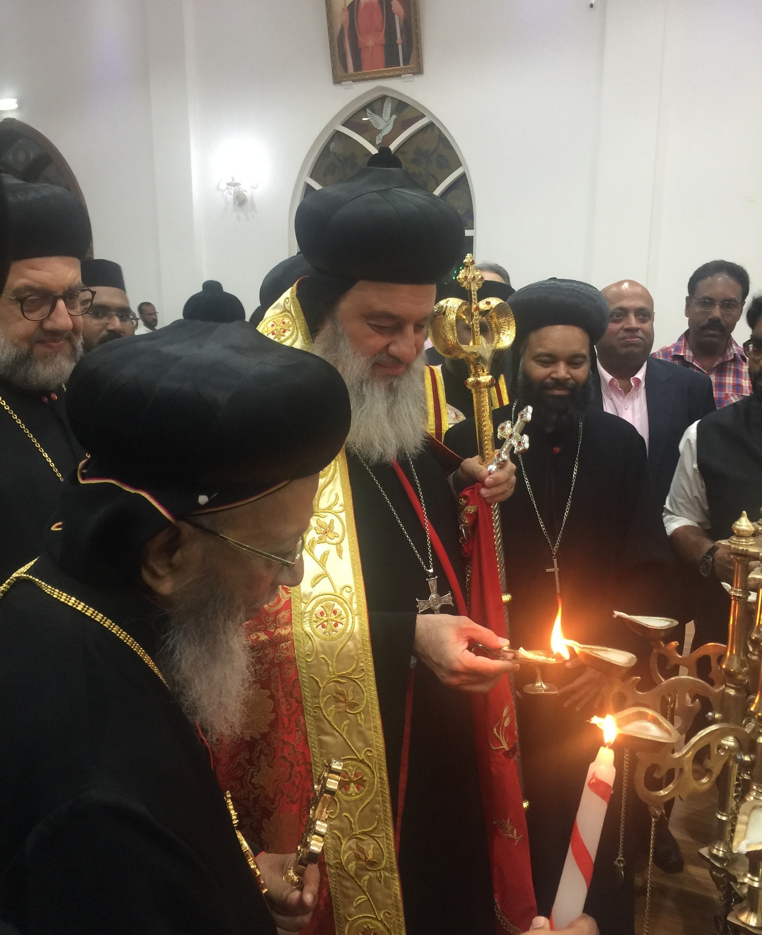 His Holiness Patriarch Mor Ignatius Aphrem II  at St. Georges Cathedral – Al Ain, U.A.E.