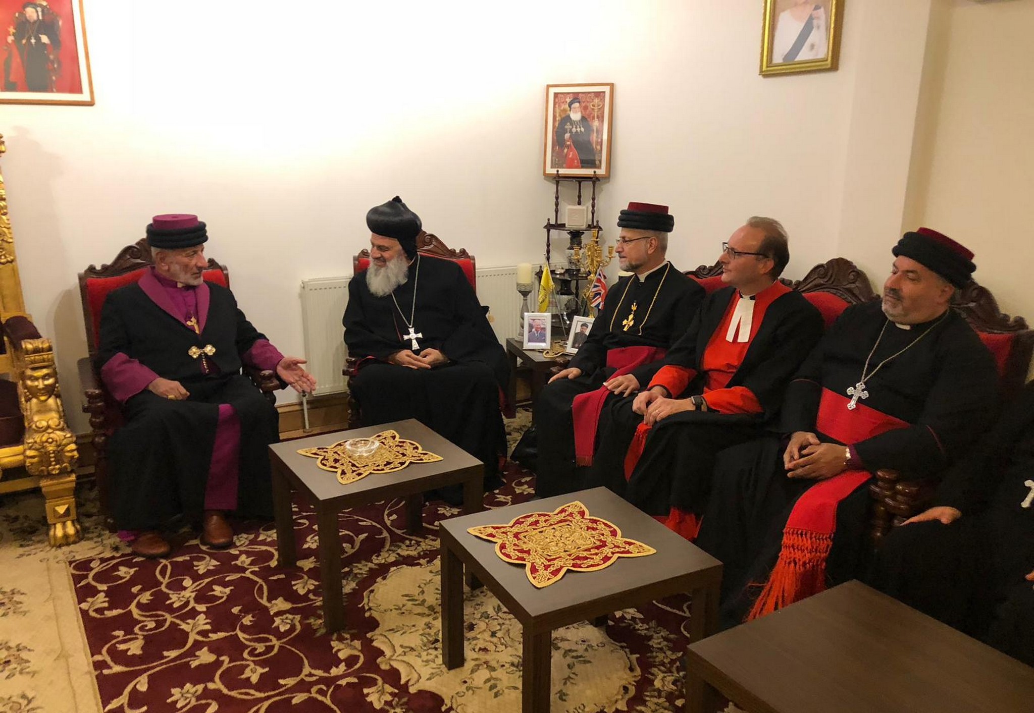 Meeting with His Holiness Patriarch Sleewa, and other Delegations