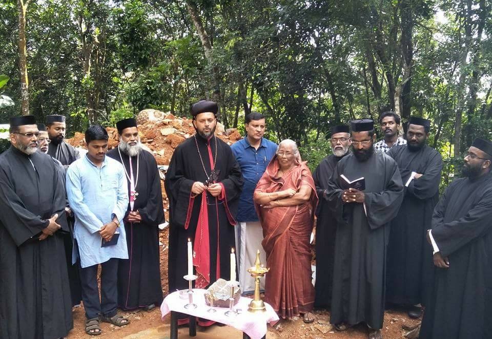 Foundation stone laid for the fifth house of “Home for the homeless” by Niranam Youth Association.