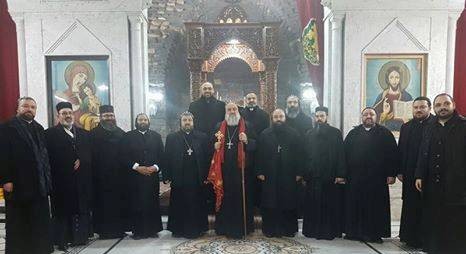 His Holiness Patriarch  visited the Church of the Lady of the Guirdle in Homs