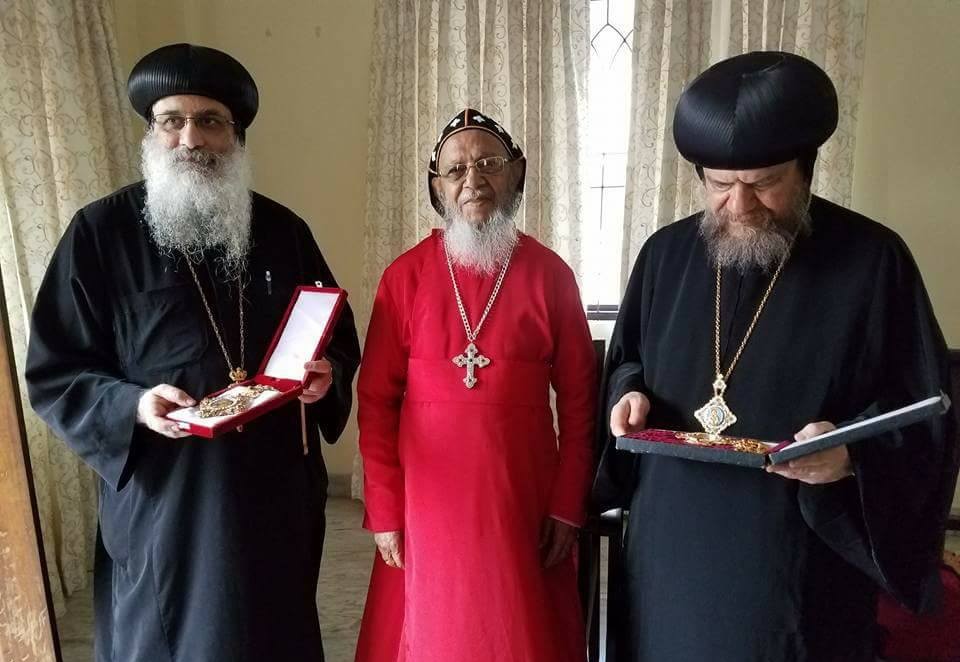 His Beatitude the Catholicos Aboon Mor Baselius Thomas I received Bishops of Coptic Orthodox Church.